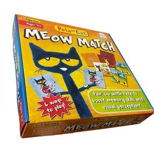 Meow Match Game - Blue and Yellow